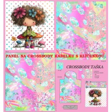 PANEL NA CROSSBODY TAŠTIČKU S KLÍČENKOU  / 511d-141