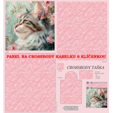PANEL NA CROSSBODY TAŠTIČKU S KLÍČENKOU  / 511d-14