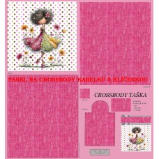 PANEL NA CROSSBODY TAŠTIČKU S KLÍČENKOU  / 511d-181