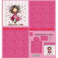 PANEL NA CROSSBODY TAŠTIČKU S KLÍČENKOU  / 511d-182