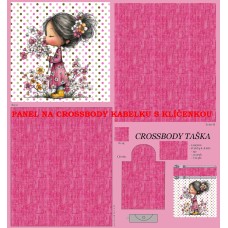 PANEL NA CROSSBODY TAŠTIČKU S KLÍČENKOU  / 511d-183