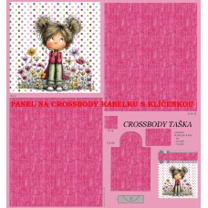 PANEL NA CROSSBODY TAŠTIČKU S KLÍČENKOU  / 511d-184