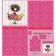 PANEL NA CROSSBODY TAŠTIČKU S KLÍČENKOU  / 511d-190