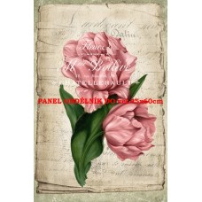 Látkový panel kolekce RŮŽOVÉ KVĚTINY  531-329