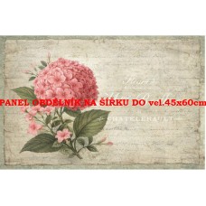 Látkový panel kolekce RŮŽOVÉ KVĚTINY  531-339