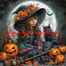 Látkový panel kolekce HALLOWEEN , PODZIM   546-73