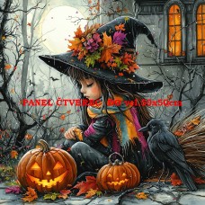 Látkový panel kolekce HALLOWEEN , PODZIM   546-74