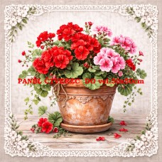 Látkový panel kolekce KVĚTINY 595-23