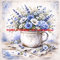 Látkový panel kolekce KVĚTINY 595-34