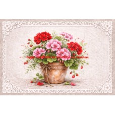 Látkový panel kolekce KVĚTINY 595-56