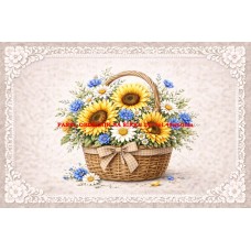 Látkový panel kolekce KVĚTINY 595-58