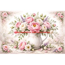 Látkový panel kolekce KVĚTINY 595-60