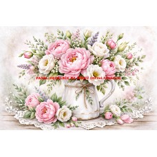 Látkový panel kolekce KVĚTINY 595-61