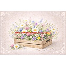 Látkový panel kolekce KVĚTINY 595-63