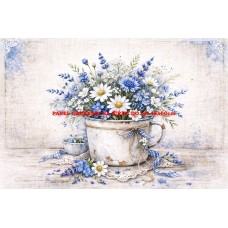 Látkový panel kolekce KVĚTINY 595-66