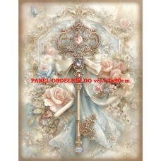 Látkový panel VINTAGE VÁNOČNÍ 597-26