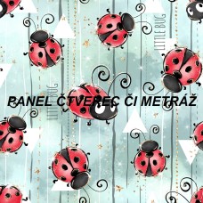 Látkový panel  či metráž kolekce LADYBUG  600-136
