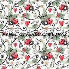 Látkový panel  či metráž kolekce LADYBUG  600-138