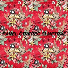 Látkový panel  či metráž kolekce LADYBUG  600-147