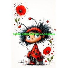 Látkový panel kolekce LADYBUG  600-206