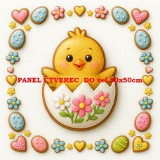 Látkový panel kolekce VELIKONOČNÍ PERNÍČKY  603-153