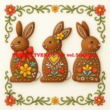 Látkový panel kolekce VELIKONOČNÍ PERNÍČKY  603-165