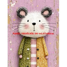 Látkový panel  kolekce  PASTELOVÝ SVĚT 605-221