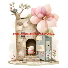 Látkový panel  kolekce  PASTELOVÝ SVĚT 605-258