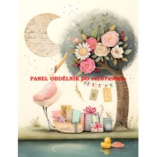 Látkový panel  kolekce  PASTELOVÝ SVĚT 605-261