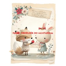 Látkový panel  kolekce  PASTELOVÝ SVĚT 605-265