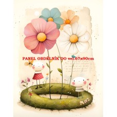 Látkový panel  kolekce  PASTELOVÝ SVĚT 605-271