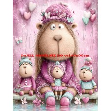 Látkový panel  kolekce  PASTELOVÝ SVĚT 605-304