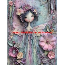 Látkový panel  kolekce  PASTELOVÝ SVĚT 605-33