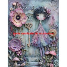 Látkový panel  kolekce  PASTELOVÝ SVĚT 605-34