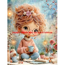 Látkový panel  kolekce  PASTELOVÝ SVĚT 605-357