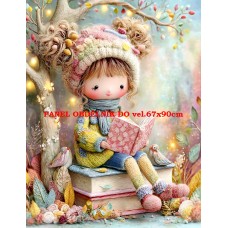 Látkový panel  kolekce  PASTELOVÝ SVĚT 605-364