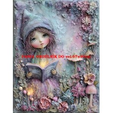 Látkový panel  kolekce  PASTELOVÝ SVĚT 605-45