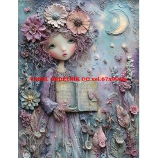 Látkový panel  kolekce  PASTELOVÝ SVĚT 605-46