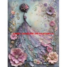 Látkový panel  kolekce  PASTELOVÝ SVĚT 605-6