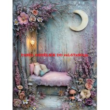 Látkový panel  kolekce  PASTELOVÝ SVĚT 605-66