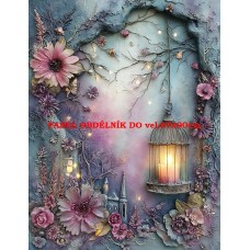 Látkový panel  kolekce  PASTELOVÝ SVĚT 605-69