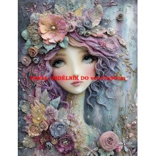 Látkový panel  kolekce  PASTELOVÝ SVĚT 605-8