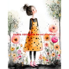 Látkový panel  kolekce DĚTSKÝ DREAMY  SVĚT  606-100