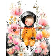 Látkový panel  kolekce DĚTSKÝ DREAMY  SVĚT  606-111