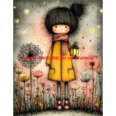 Látkový panel  kolekce DĚTSKÝ DREAMY  SVĚT  606-12