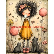 Látkový panel  kolekce DĚTSKÝ DREAMY  SVĚT  606-16