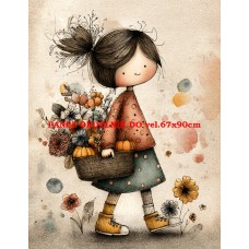 Látkový panel  kolekce DĚTSKÝ DREAMY  SVĚT  606-180