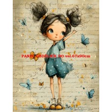 Látkový panel  kolekce DĚTSKÝ DREAMY  SVĚT  606-181