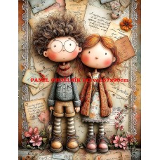 Látkový panel  kolekce DĚTSKÝ DREAMY  SVĚT  606-205