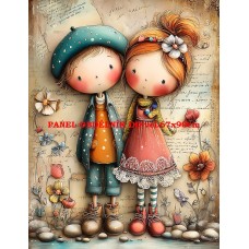 Látkový panel  kolekce DĚTSKÝ DREAMY  SVĚT  606-208